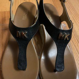 Michael Kors Women's Laney Thong Espadrille Wedge Sandals 6M